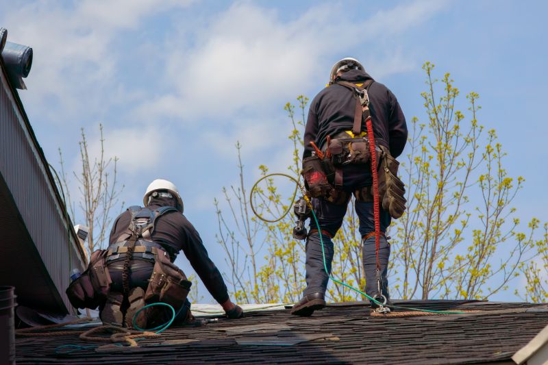 Local Roofing pros at work